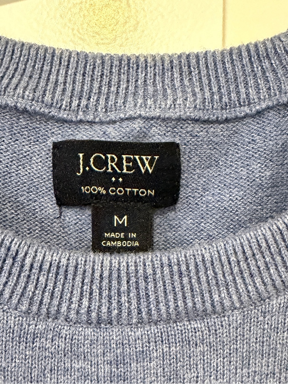 J. Crew Men’s Light Blue Crewneck Sweater - Picture 2 of 4